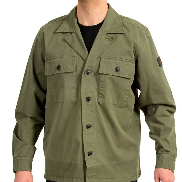 Hugo Boss Men's "Leasy" Green Button Down Blazer Jacket US L IT 52